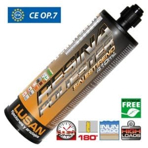 Anclaje resina poliester sin estireno - CE OP.7 - 410ml - POLISC410
