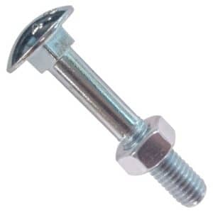 Tornillo DIN 603 / ISO 8677 + tuerca DIN 934 Cincado