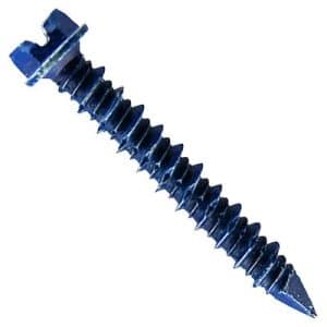 Tornillo autorroscante par hormigón de acero cementado