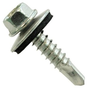 Tornillo autoperforante DIN 7504-K Cincado + arandela EPDM