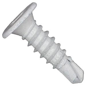 Tornillo autoperforante cabeza extraplana lacado blanco
