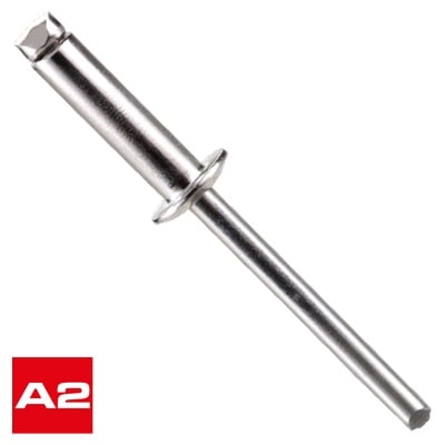 Remache tubular DIN 7337-A Inox. A2 / Inox. A2 1 Remache tubular DIN 7337-A Inox. A2 / Inox. A2
