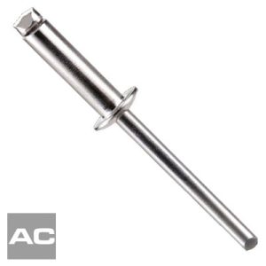 Remache tubular DIN 7337-A acero / acero