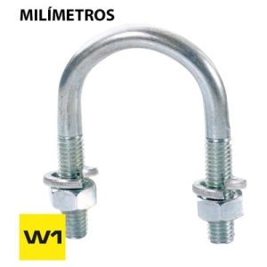 Abarcon con tuerca y arandela - DIN 3570 - Cincado W1