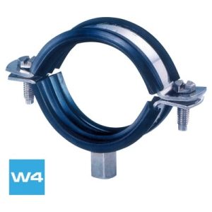 Abrazadera isofónica reforzada M8+M10 Inox A2 W4