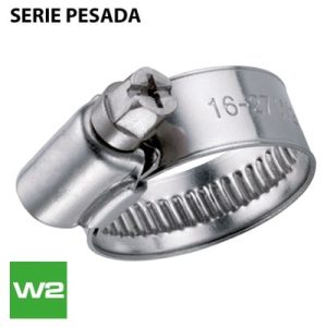 Abrazadera sin fin - DIN 3017 - 12mm W2 Cincada / Inox A2