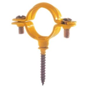 Abrazadera plastificada gas con tornillo
