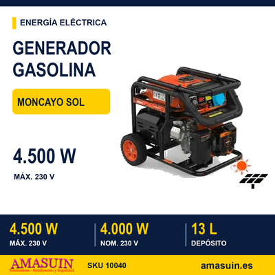 GENERADOR 4500W MONCAYO SOL 1 GENERADOR 4500W MONCAYO SOL