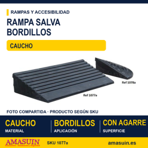 Rampa Salva Bordillos Caucho.