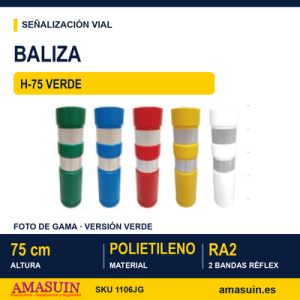 Baliza H-75 Verde Estándar.