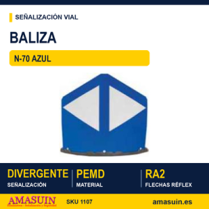 Baliza Divergente N-70 Azul.