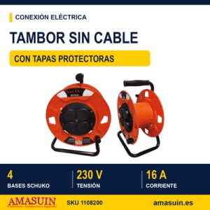 Tambor con Tapas sin Cables.