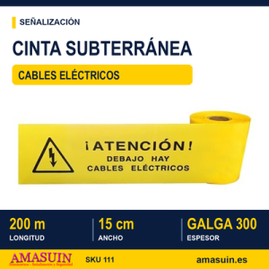Cinta Cables Eléctricos Señalización Subterránea.