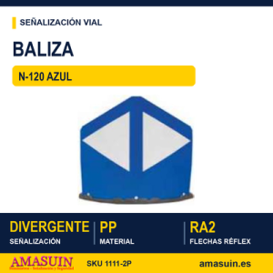 Baliza Divergente N-120 Azul.