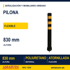 Pilona Flexible Poliuretano 80x830mm