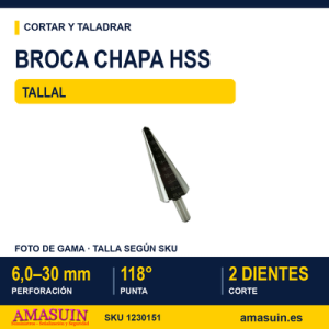 Broca Chapa HSS TallaL.