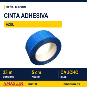 Cinta Adhesiva Azul de 5cmx33m.