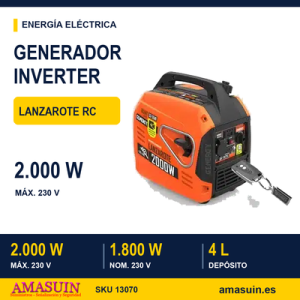 GENERADOR INVERTER 2000W LANZAROTE RC