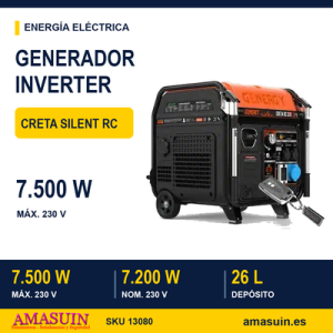 GENERADOR INVERTER 7500W SILENCIOSO CRETA RC SILENT