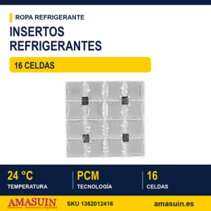 Insertos 16 Celdas 24º C. de Refrigeración.