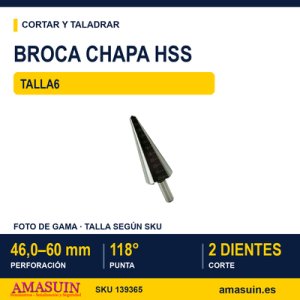 Broca Chapa HSS Talla6.