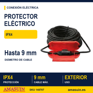 Protector Eléctrico IPX4.