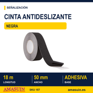Cinta Antideslizante 50mmx18m Negra.
