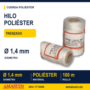 Hilo Poliéster A.T. Trenzado 1,4mm.