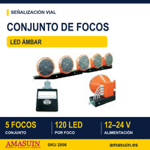 Conjunto 5 Focos Leds.