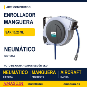 Enrollador SAR 10/20 SL TOP Manguera Neumática.