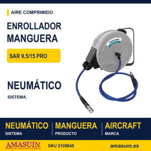Enrollador SAR 9.5/15 PRO Manguera Neumática.