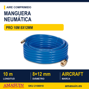 Manguera Pro 10m 8x12mm con Racores.