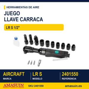Juego Llave Carraca LR S 1/2".