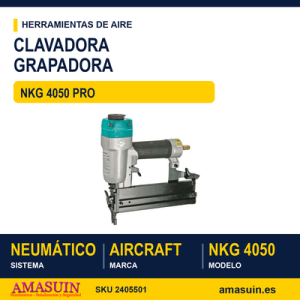 Clavadora Grapadora Neumática NKG 4050 PRO.