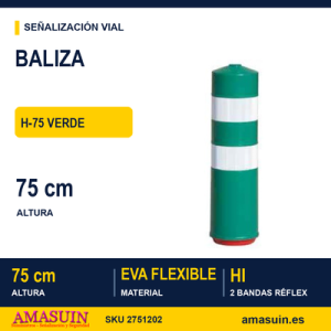 Baliza H-75 Verde Inmune.