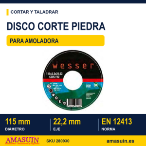 Disco Corte Piedra 115mm.