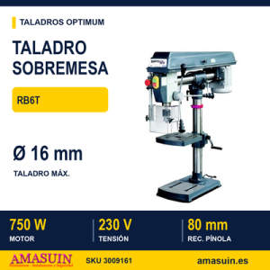 Taladro Sobremesa Optimum RB6T.