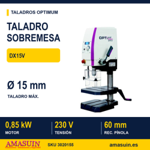 Taladro Sobremesa Optimum DX15V.