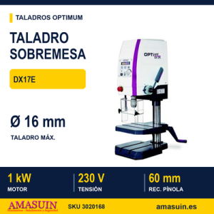 Taladro Sobremesa Optimum DX17E.