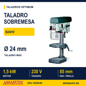 Taladro Sobremesa Optimum B24HV.