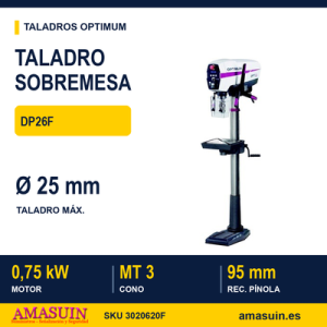 Taladro Sobremesa Optimum DP26F 220V.