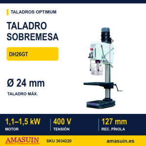 Taladro Sobremesa Optimum DH26GT.