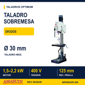Taladro Sobremesa Optimum DH32GS.