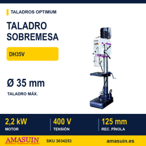 Taladro Sobremesa Optimum DH35V.