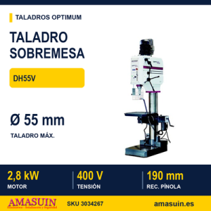 Taladro Sobremesa Optimum DH55V.