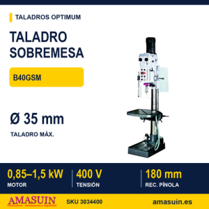Taladro Sobremesa Optimum B40GSM.