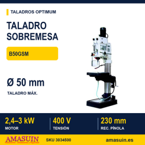 Taladro Sobremesa Optimum B50GSM.