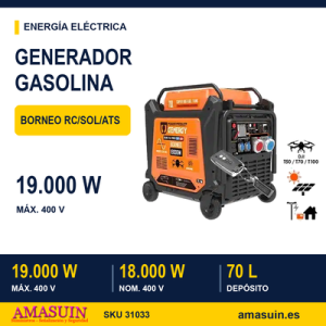GENERADOR 19000W BORNEO RC-SOL-ATS