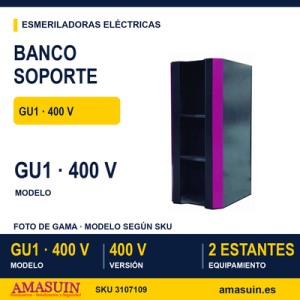 Banco Soporte Esmeriladoras GU1(400V) con Aspiración.