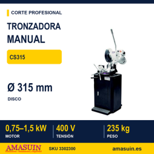Tronzadora Manual Optimum CS315.